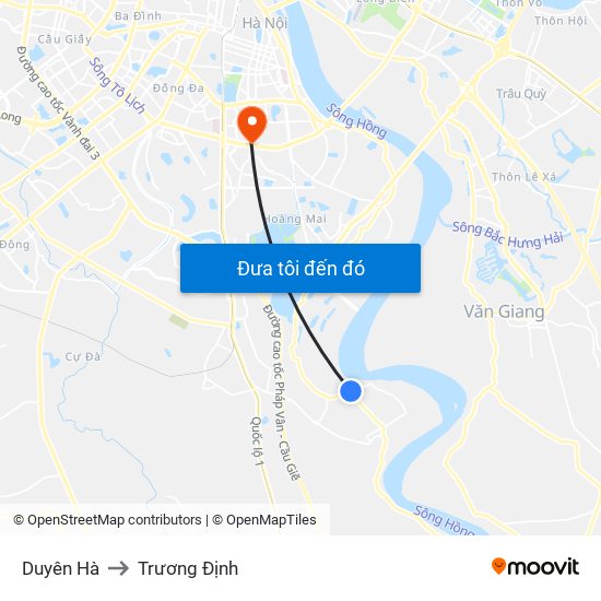 Duyên Hà to Trương Định map