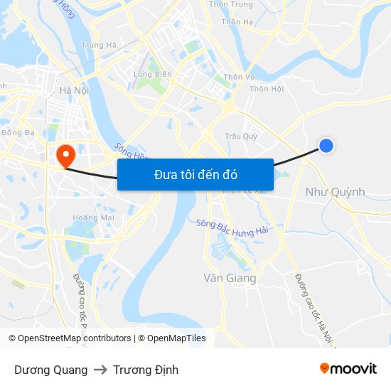 Dương Quang to Trương Định map