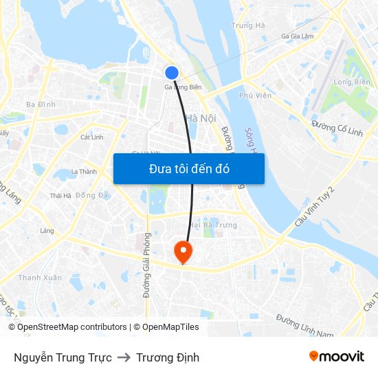 Nguyễn Trung Trực to Trương Định map