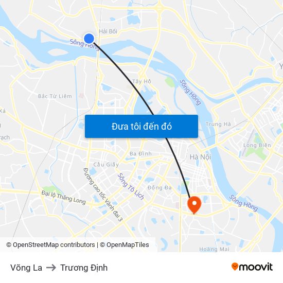 Võng La to Trương Định map