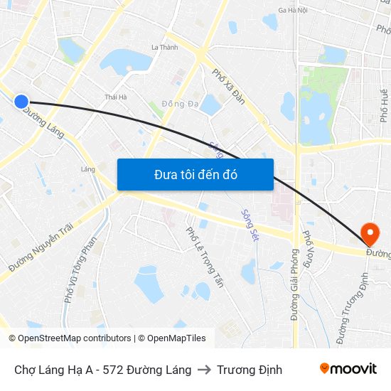 Chợ Láng Hạ A - 572 Đường Láng to Trương Định map