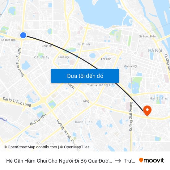 2b Phạm Văn Đồng to Trương Định map