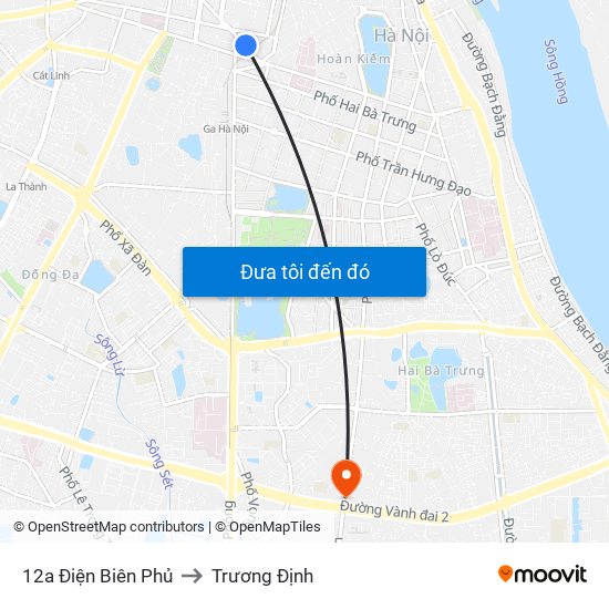 12a Điện Biên Phủ to Trương Định map