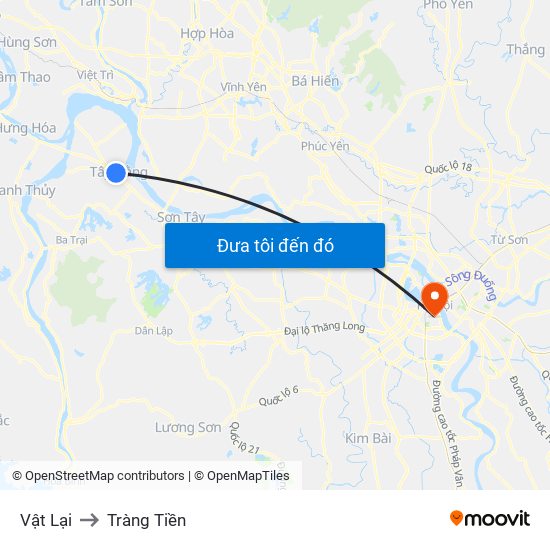 Vật Lại to Tràng Tiền map