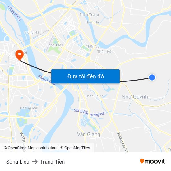 Song Liễu to Tràng Tiền map