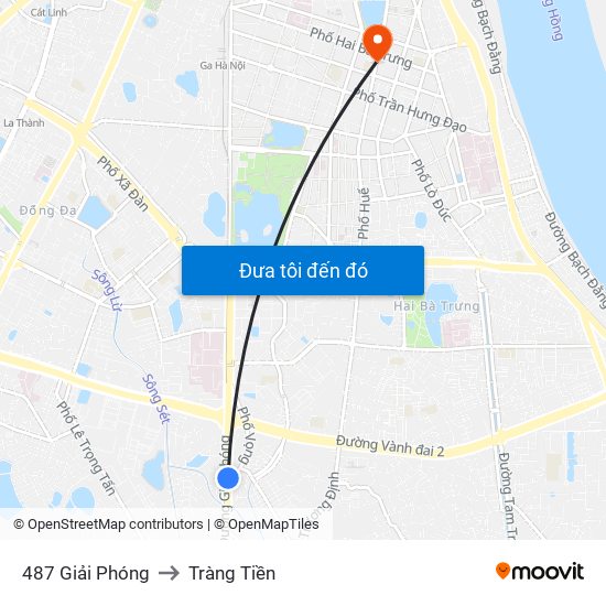 487 Giải Phóng to Tràng Tiền map