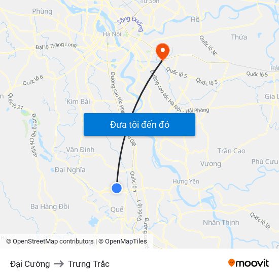 Đại Cường to Trưng Trắc map