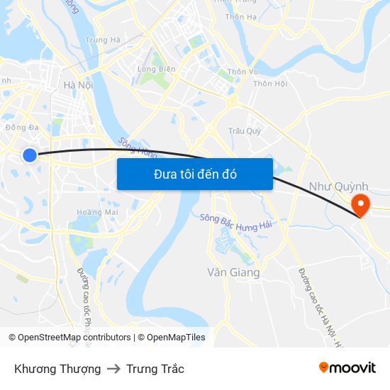 Khương Thượng to Trưng Trắc map