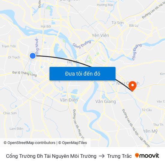 Cổng Trường Đh Tài Nguyên Môi Trường to Trưng Trắc map