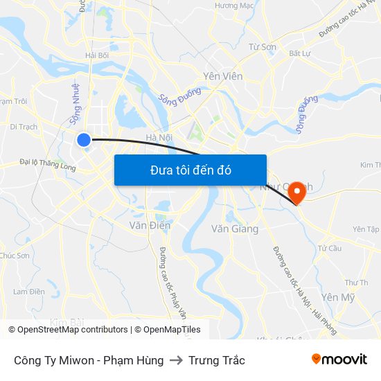 Bệnh Viện Đa Khoa Y Học Cổ Truyền - 6 Phạm Hùng to Trưng Trắc map