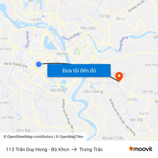 113 Trần Duy Hưng - Bộ Khcn to Trưng Trắc map