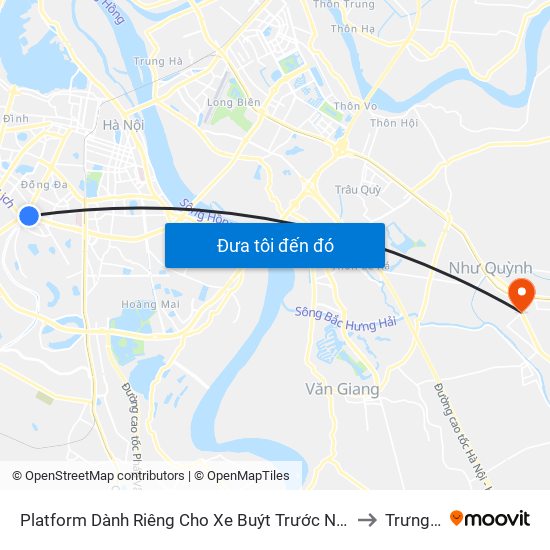 Platform Dành Riêng Cho Xe Buýt Trước Nhà 604 Trường Chinh to Trưng Trắc map