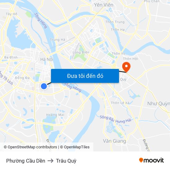 Phường Cầu Dền to Trâu Quỳ map