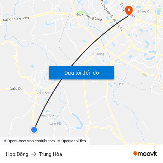 Hợp Đồng to Trung Hòa map