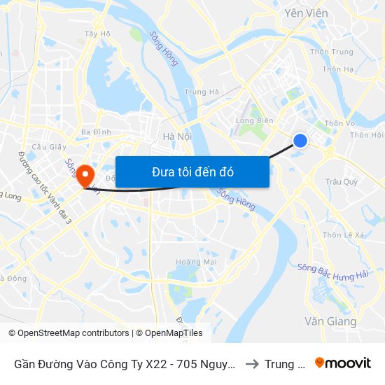 Gần Đường Vào Công Ty X22 - 705 Nguyễn Văn Linh to Trung Hòa map