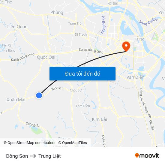 Đông Sơn to Trung Liệt map