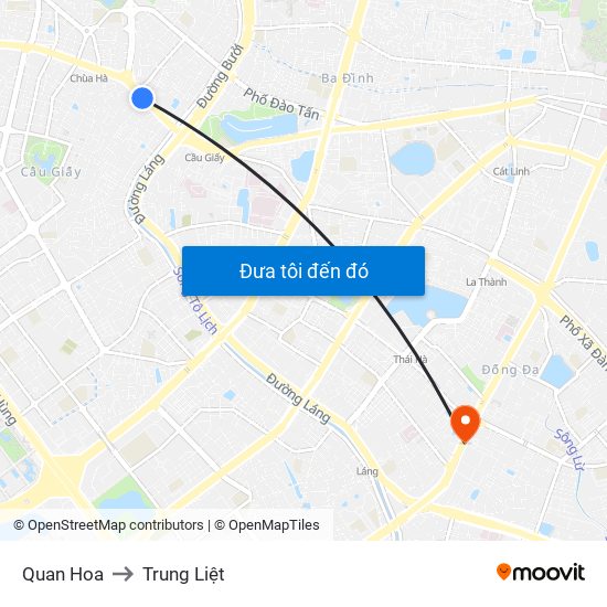 Quan Hoa to Trung Liệt map
