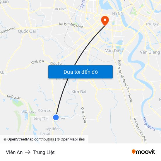 Viên An to Trung Liệt map