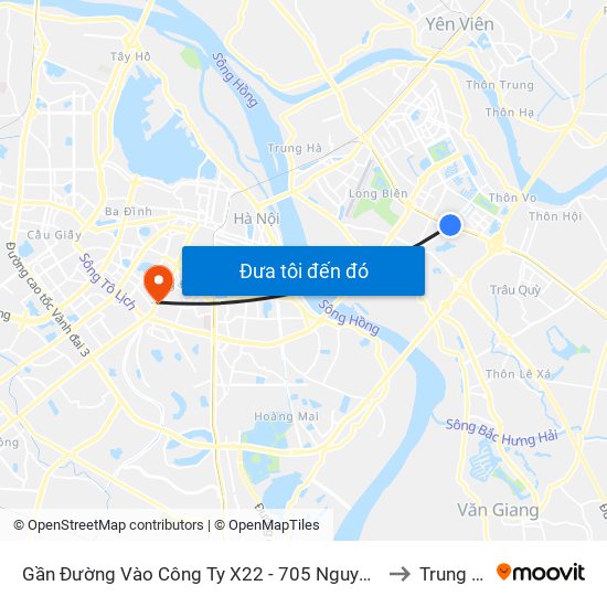 Gần Đường Vào Công Ty X22 - 705 Nguyễn Văn Linh to Trung Liệt map