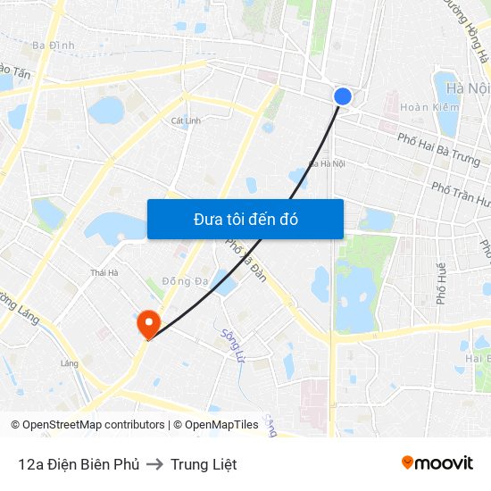 12a Điện Biên Phủ to Trung Liệt map