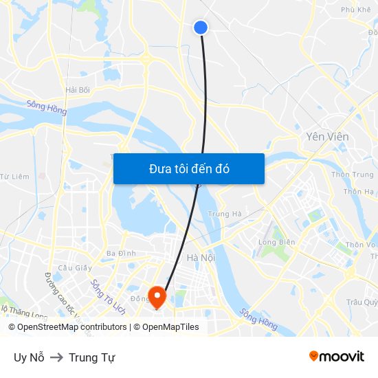 Uy Nỗ to Trung Tự map