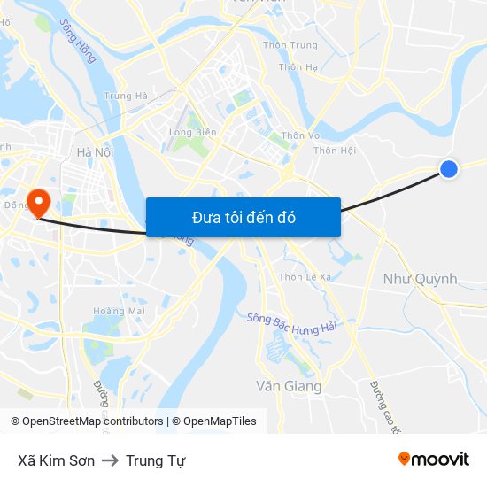 Xã Kim Sơn to Trung Tự map