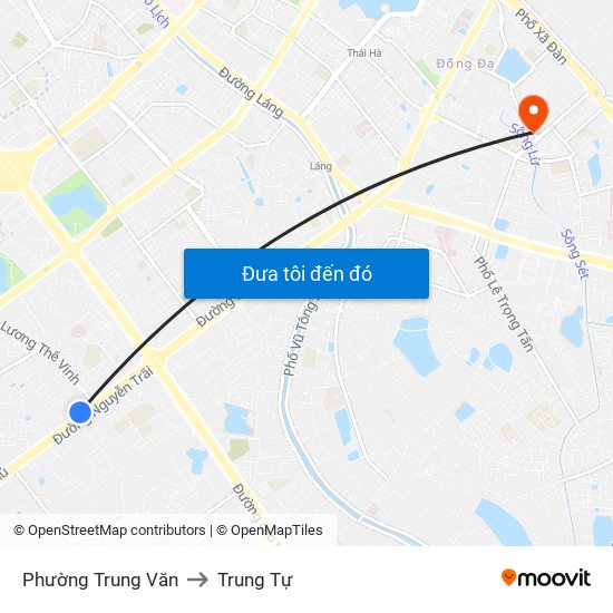 Phường Trung Văn to Trung Tự map