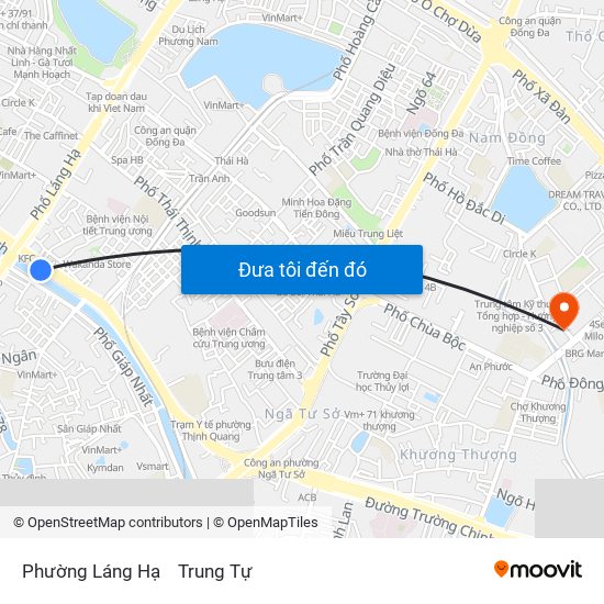 Phường Láng Hạ to Trung Tự map