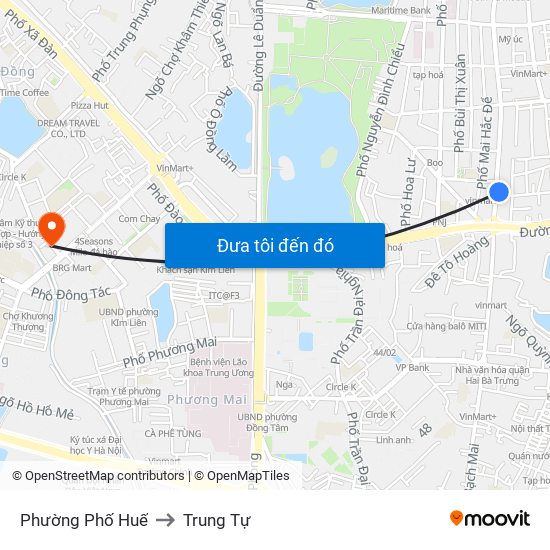 Phường Phố Huế to Trung Tự map