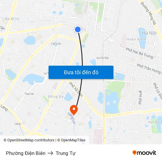 Phường Điện Biên to Trung Tự map