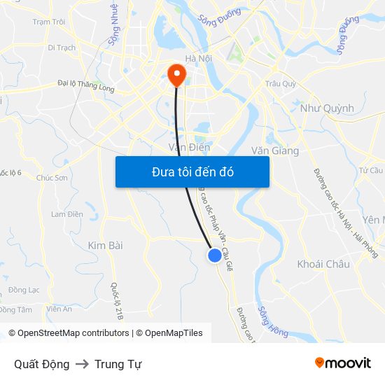 Quất Động to Trung Tự map