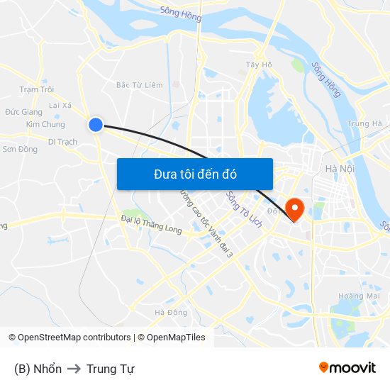 (B) Nhổn to Trung Tự map