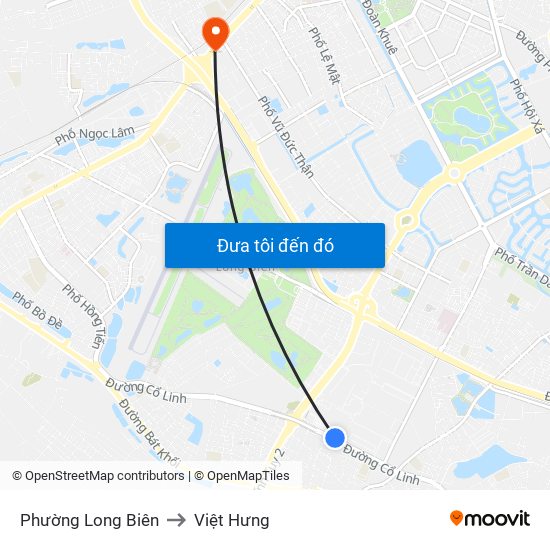 Phường Long Biên to Việt Hưng map