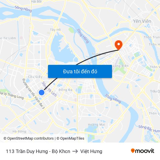 113 Trần Duy Hưng - Bộ Khcn to Việt Hưng map