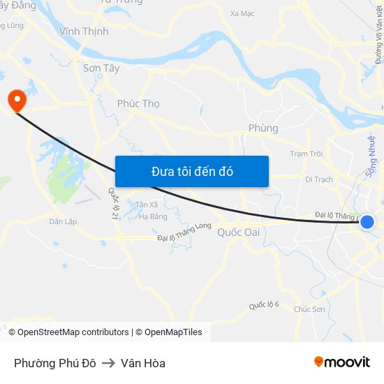 Phường Phú Đô to Vân Hòa map