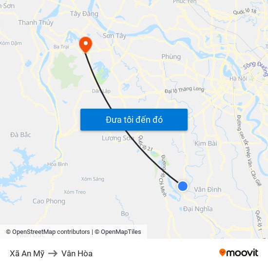 Xã An Mỹ to Vân Hòa map