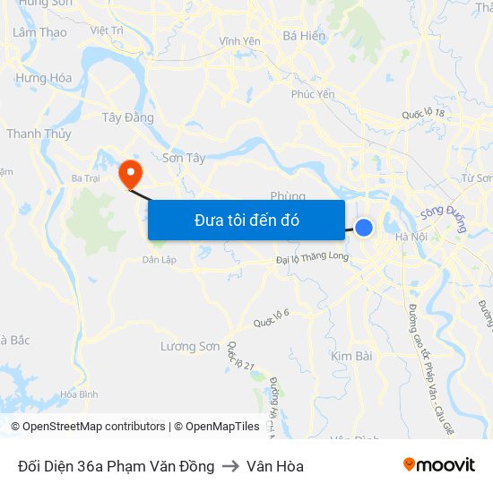 Đối Diện 36a Phạm Văn Đồng to Vân Hòa map