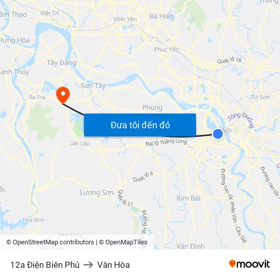 12a Điện Biên Phủ to Vân Hòa map