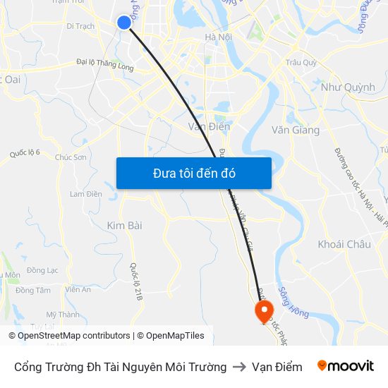 Cổng Trường Đh Tài Nguyên Môi Trường to Vạn Điểm map