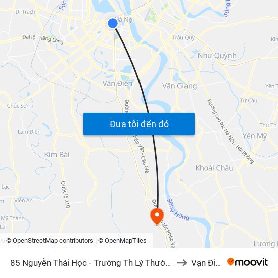85 Nguyễn Thái Học - Trường Th Lý Thường Kiệt to Vạn Điểm map