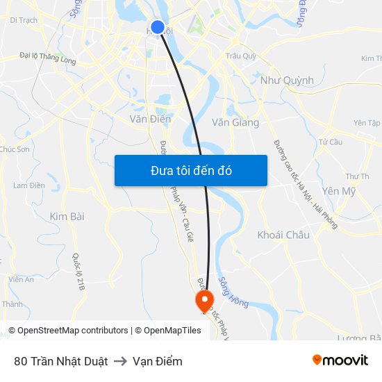 80 Trần Nhật Duật to Vạn Điểm map