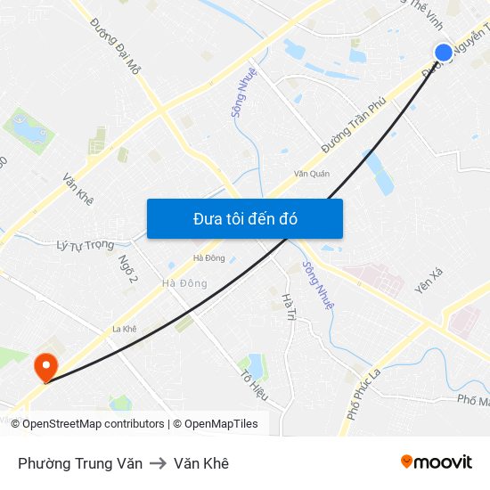 Phường Trung Văn to Văn Khê map
