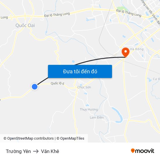 Trường Yên to Văn Khê map