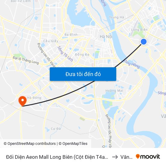 Đối Diện Aeon Mall Long Biên (Cột Điện T4a/2a-B Đường Cổ Linh) to Văn Khê map