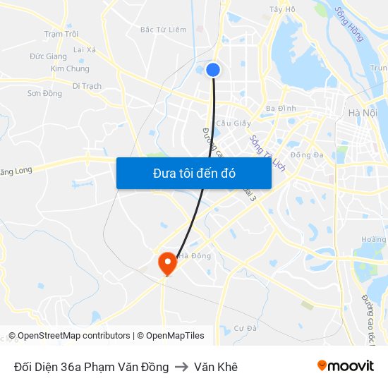 Đối Diện 36a Phạm Văn Đồng to Văn Khê map