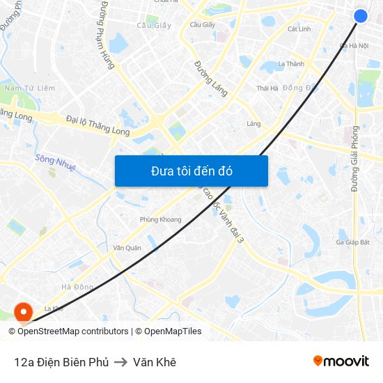 12a Điện Biên Phủ to Văn Khê map