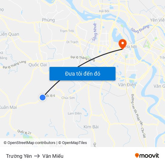 Trường Yên to Văn Miếu map