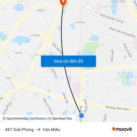 487 Giải Phóng to Văn Miếu map