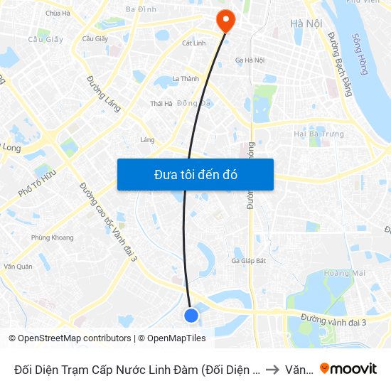 Đối Diện Trạm Cấp Nước Linh Đàm (Đối Diện Chung Cư Hh1c) - Nguyễn Hữu Thọ to Văn Miếu map
