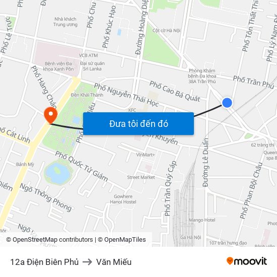 12a Điện Biên Phủ to Văn Miếu map